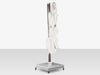 The Grand 13' Cantilever Umbrella (Square)- Mirror Anodized Frame, Lowes Grey Base