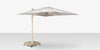 The Grand 13' Cantilever Umbrella (Square)- Wood Grain Base, Sandlewood Base