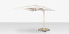 The Grand 13' Cantilever Umbrella (Square)- Wood Grain Base, Sandlewood Base