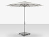 The Grand 13' Center Pole Umbrella (Round)- Mirror Anodized Frame, Granite Base