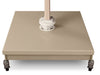 The Grand 13' Center Pole Umbrella (Round)- Wood Grain Frame, Sandlewood Base