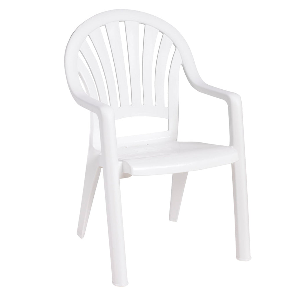 Pacific Fanback Stacking Armchair