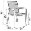 Sunset Comfort Stacking Armchair