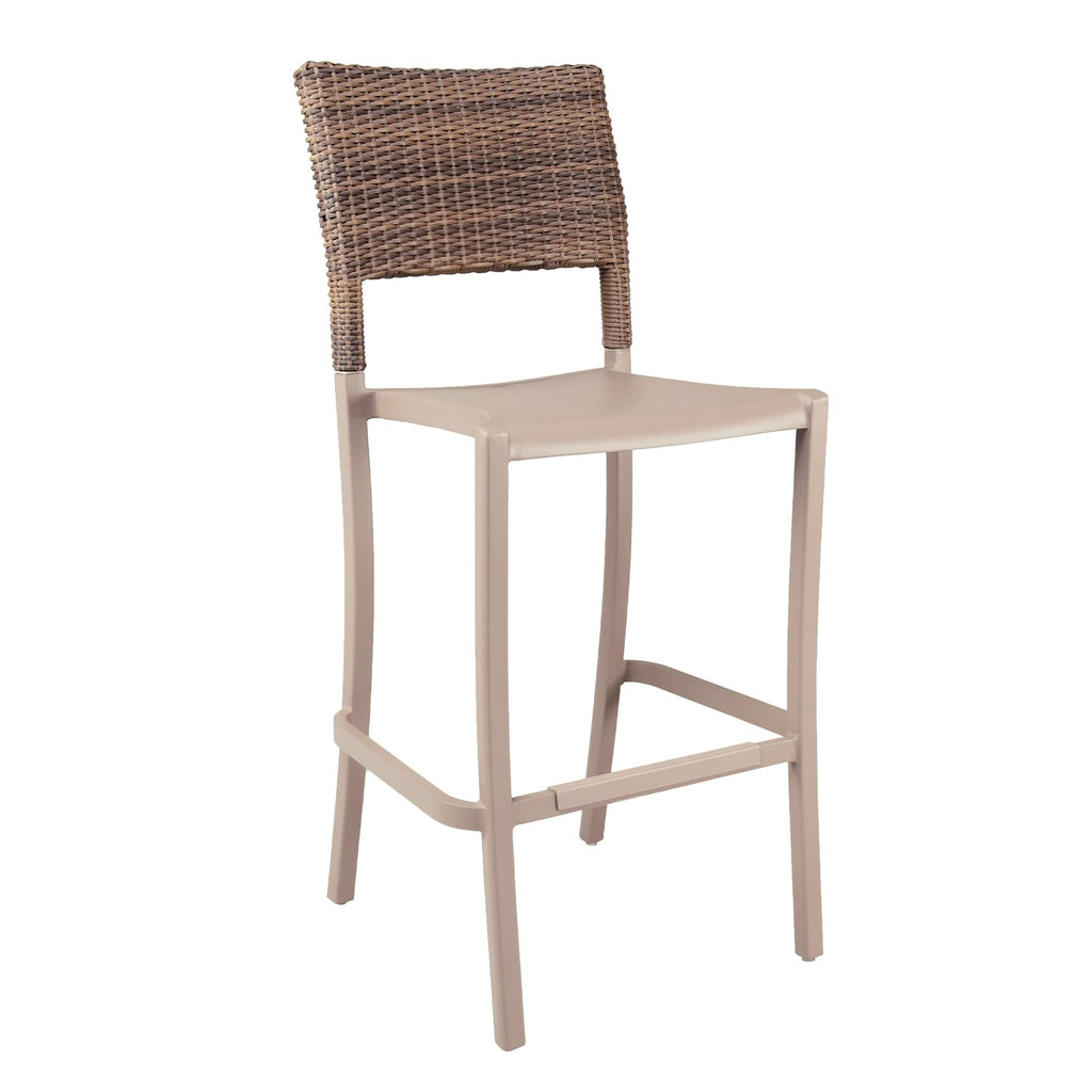 Java Wicker Armless Barstool