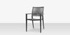 Chloe Rope Dining Arm Chair, Charcoal