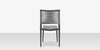 Chloe Rope Dining Side Armless Chair, Charcoal