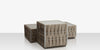 Scorpio Square End Table, Gray
