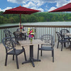 32" Sq Molded Melamine Table Top (with umbrella hole)