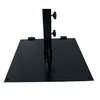 75 lb. Flat 24" Square Umbrella Base with Wheels