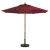 7 ft Wooden Market Umbrella w/ 1 1/2" Pole
