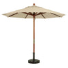 7 ft Wooden Market Umbrella w/ 1 1/2" Pole