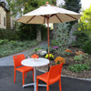 7 ft Wooden Market Umbrella w/ 1 1/2" Pole