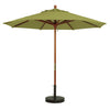 7 ft Wooden Market Umbrella w/ 1 1/2" Pole