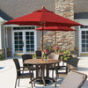 7 ft Wooden Market Umbrella w/ 1 1/2" Pole